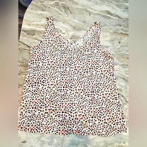Tribal Jeans Sleeveless Blouse Multicolor Print Tank Top Women’s Petite Small